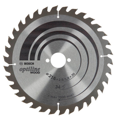 Optiline Wood Kreissägeblatt 216,0 mm