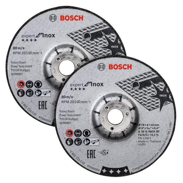 3165140913775 - 2608601705 Schruppscheiben Schruppscheibe 76x4x10mm ExpertforInox 2608601705 3165140913775
