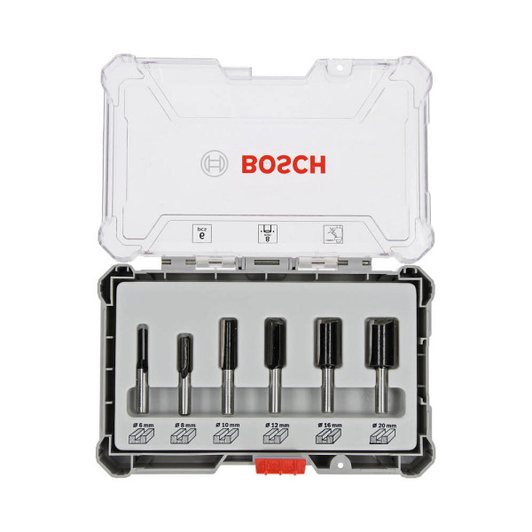 3165140957977 - Professional 6tlg Nutfräser Set (für Holz Zubehör Oberfräsen mit 8 mm Schaft) - Bosch