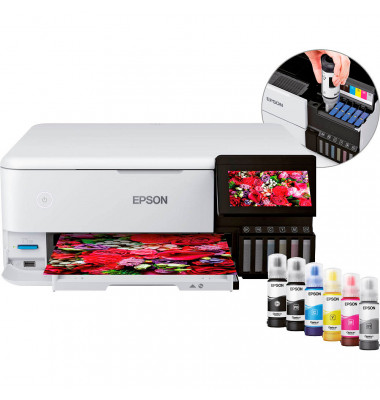 EcoTank ET-8500 3 in 1 Tintenstrahl-Multifunktionsdrucker weiß EcoTank ET-8500 3 in 1 Tintenstrahl-Multifunktionsdrucker weiß