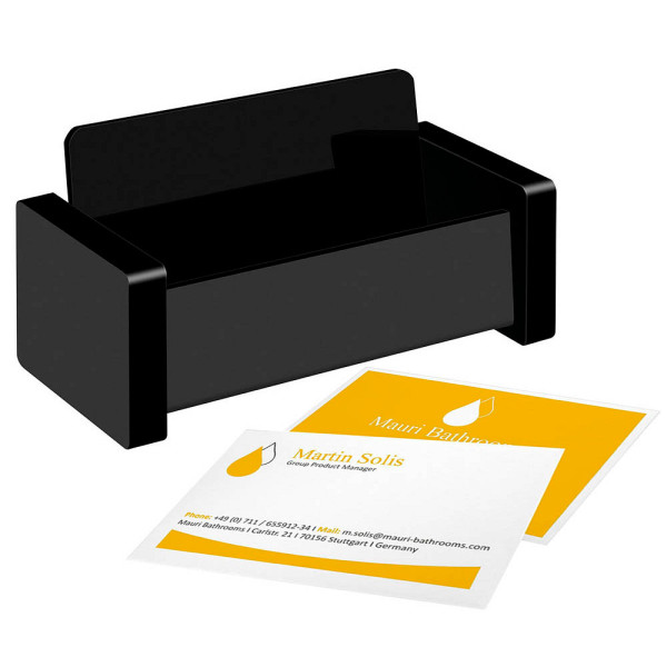 4003801862873 - Visitenkartenständer WEDO Black Office schwarz mattiert glänzend 4003801862873 - Visitenkartenständer WEDO Black Office schwarz mattiert glänzend