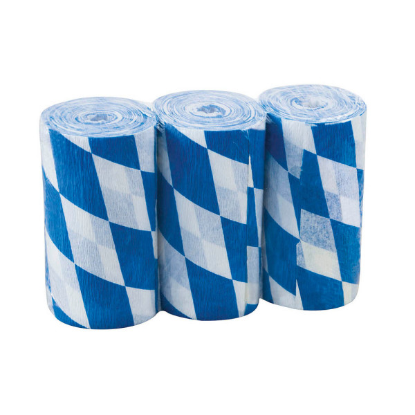 4005063098403 - Krepppapier Dekobänder Bayern-Raute farbsortiert 38 g qm 4005063098403 794065000 3 Rolle 4005063098403 - Krepppapier Dekobänder Bayern-Raute farbsortiert 38 g qm 4005063098403 794065000 3 Rolle
