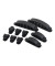 10 Kabelclips schwarz