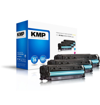 3 H-T122CMY cyan, magenta, gelb Toner ersetzen HP 304A (CF372AM)