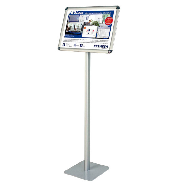 4016946193085 - Infoständer Standard BS0903 A4 725cm hoch Klemmrahmen silber 4016946193085 Franken
