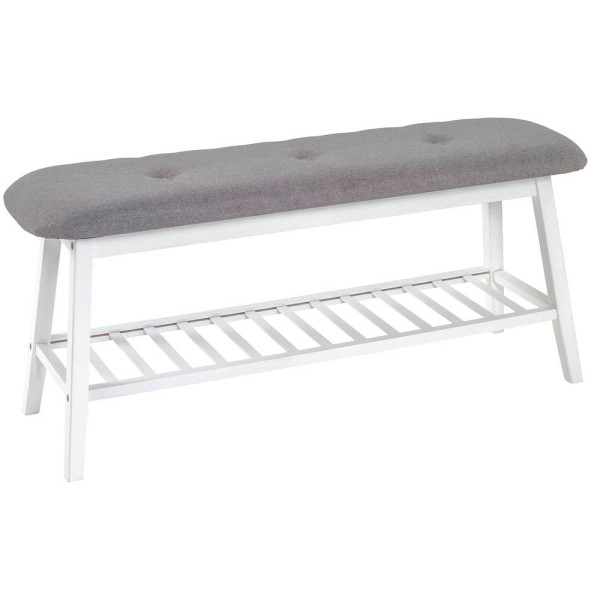 4001070183385 - Schuhbank 18338 Sitzbänke Gr B H T 100 cm x 44 cm x 30 cm Polyester grau (weiß grau weiß) Schuhbänke und Schuhtruhen Breite 100 cm 4001070183385 - Schuhbank 18338 Sitzbänke Gr B H T 100 cm x 44 cm x 30 cm Polyester grau (weiß grau weiß) Schuhbänke und Schuhtruhen Breite 100 cm
