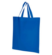Stofftasche unbedruckt Kunstfaser blau
