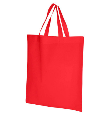 Stofftasche unbedruckt Kunstfaser rot Stofftasche unbedruckt Kunstfaser rot