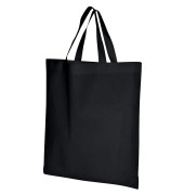 Stofftasche unbedruckt Kunstfaser schwarz
