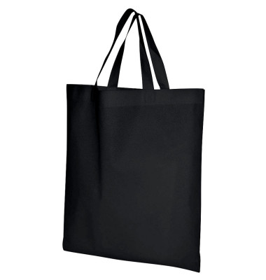 Stofftasche unbedruckt Kunstfaser schwarz Stofftasche unbedruckt Kunstfaser schwarz