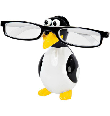 WEDO Brillenhalter Pinguin schwarz/weiß/gelb - Bürobedarf Thüringen