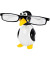 Brillenhalter Pinguin schwarz/weiß/gelb