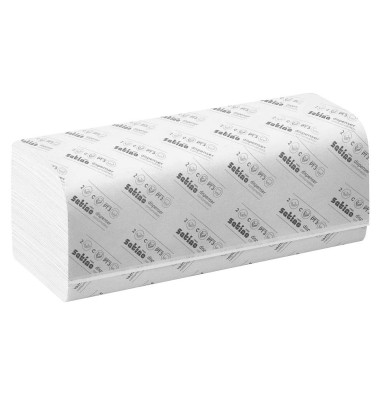 Falthandt&uuml;cher Satino Comfort 277410, 25x33cm, 2-lagig, Lagenfalz (C-Falz), hochwei&szlig;, Recyclingpapier