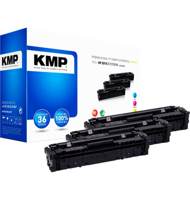 3 H-T215VX cyan, magenta, gelb Toner ersetzen HP 201X (CF253XM)
