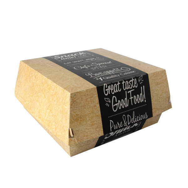 4002911874936 - Burgerboxen aus Pappe pure 18 x 18 cm Good Food XXL 50 Stk 4002911874936 - Burgerboxen aus Pappe pure 18 x 18 cm Good Food XXL 50 Stk