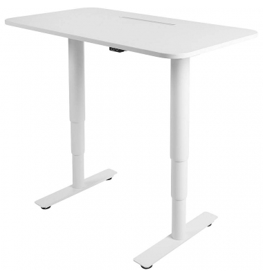 Sitz-Steh-Schreibtisch Sitness X Up Table 20, elektrisch höhenverstellbar, 59-125cm (H), 110x60cm (BxT), rechteckig, weiß / weiß Sitz-Steh-Schreibtisch Sitness X Up Table 20, elektrisch höhenverstellbar, 59-125cm (H), 110x60cm (BxT), rechteckig, weiß / weiß