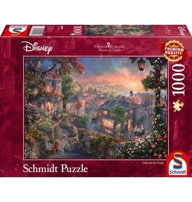 Thomas Kinkade Disney Susi und Strolch Puzzle 1000 Teile