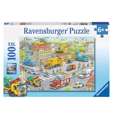 XXL Fahrzeuge in der Stadt Puzzle 100 Teile