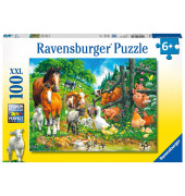 XXL Versammlung der Tiere Puzzle 100 Teile