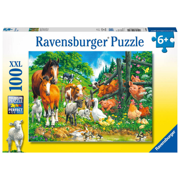 4005556106899 - Ravensburger Kinderpuzzle - 10689 Versammlung der Tiere - Tier-Puzzle für Kinder ab 6 Jahren mit 100 Teilen im XXL-Format 4005556106899 - Ravensburger Kinderpuzzle - 10689 Versammlung der Tiere - Tier-Puzzle für Kinder ab 6 Jahren mit 100 Teilen im XXL-Format