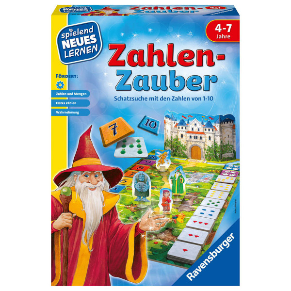 4005556249640 - Ravensburger 24964 - Zahlen-Zauber - Spielen und Lernen für Kinder Lernspiel für Kinder ab 4-7 Jahren Spielend Neues Lernen für 2-4 Spieler 4005556249640 - Ravensburger 24964 - Zahlen-Zauber - Spielen und Lernen für Kinder Lernspiel für Kinder ab 4-7 Jahren Spielend Neues Lernen für 2-4 Spieler