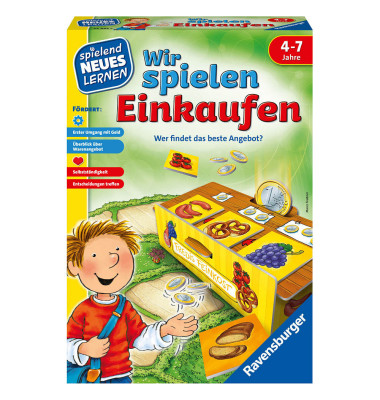 Wir spielen Einkaufen Brettspiel