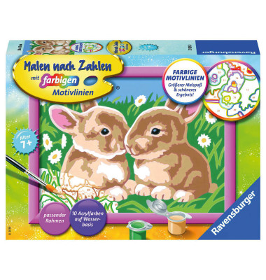 Malen-nach-Zahlen Niedliche Häschen Malen-nach-Zahlen Niedliche Häschen