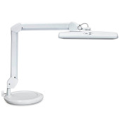 LED-Schreibtischlampe MAULintro, weiß, mit Standfuß, dimmbar