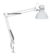 study Schreibtischlampe weiß mit Tischklemme