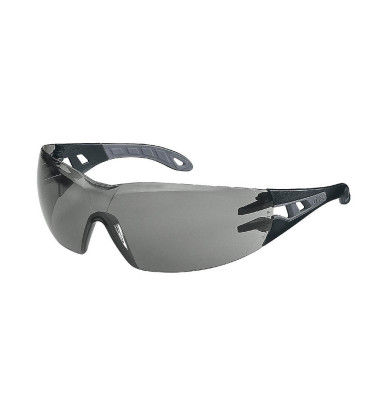 Schutzbrille pheos s 9192 schwarz, grau