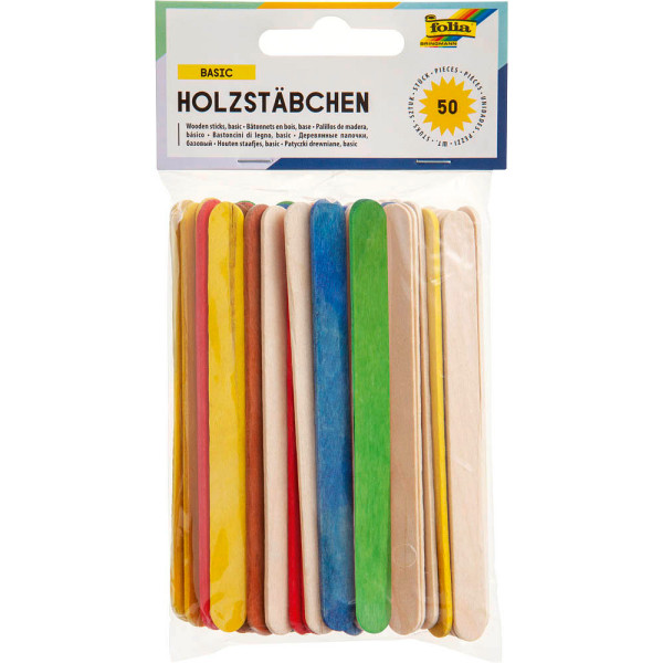 4001868034134 - Bastelholz Holzstäbchen 4001868034134 folia 50 Stück 4001868034134 - Bastelholz Holzstäbchen 4001868034134 folia 50 Stück