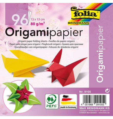 Faltblätter Origami