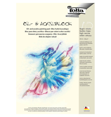 Zeichenblock für Öl- und Acrylfarben DIN A3