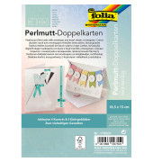 Blanko-Grußkarten pastell 179501 10,5cm x 15cm (BxH) 250g perlweiß Karton