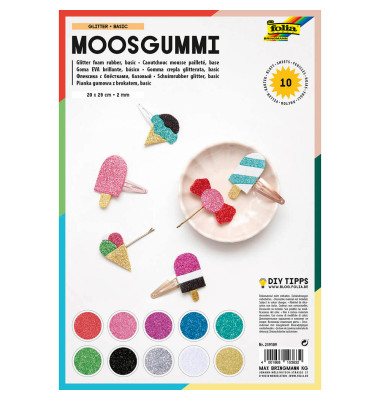 Moosgummi Glitter Basic