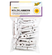 Holzklammern weiß