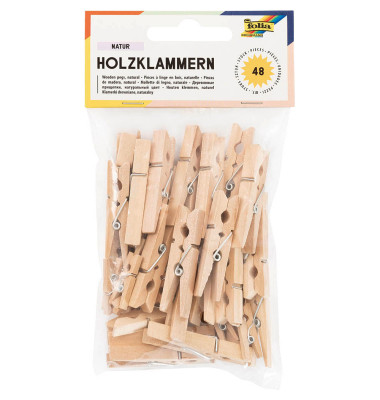 Holzklammern natur 1 Pack