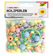 Bastelset Holzperlen pastell