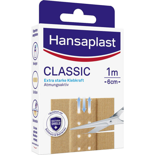4005800278549 - Hansaplast Classic Pflaster zuschneidbar 10 Stück à 10 x 6 cm 1m Packung