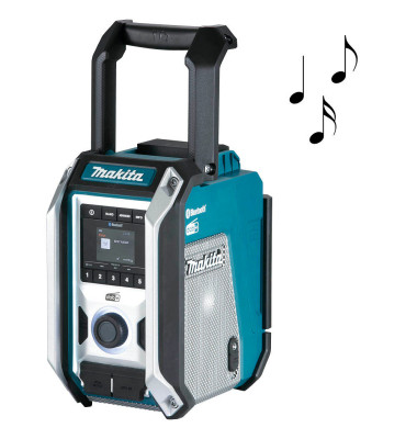 DMR115 Baustellenradio blau, schwarz