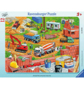 Arbeit auf der Baustelle Puzzle 12 Teile