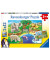 Tiere im Zoo Puzzle 2x 12 Teile