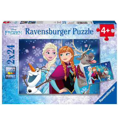 Disney Frozen Nordlichter Puzzle 2x 24 Teile Disney Frozen Nordlichter Puzzle 2x 24 Teile