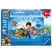Paw Patrol Ryder und die Paw Patrol Puzzle 2x 12 Teile