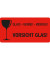 Warnetiketten rot »Vorsicht Glas!« 10,0 x 5,0 cm