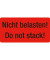 Warnetiketten rot »Nicht belasten!« 10,0 x 5,0 cm