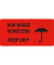 Warnetiketten rot »Vor Nässe schützen!« 10,0 x 5,0 cm