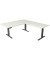 Sitz-Steh-Schreibtisch Move 3 elegant, elektrisch höhenverstellbar, 72-120cm (H), 200x220cm (BxT), L-Form, weiß / anthrazit