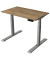 Sitz-Steh-Schreibtisch Smart office, elektrisch höhenverstellbar, 63-127cm (H), 100x60cm (BxT), rechteckig, eiche / silber
