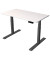Sitz-Steh-Schreibtisch Smart office, elektrisch höhenverstellbar, 63-127cm (H), 120x65cm (BxT), rechteckig, weiß / anthrazit